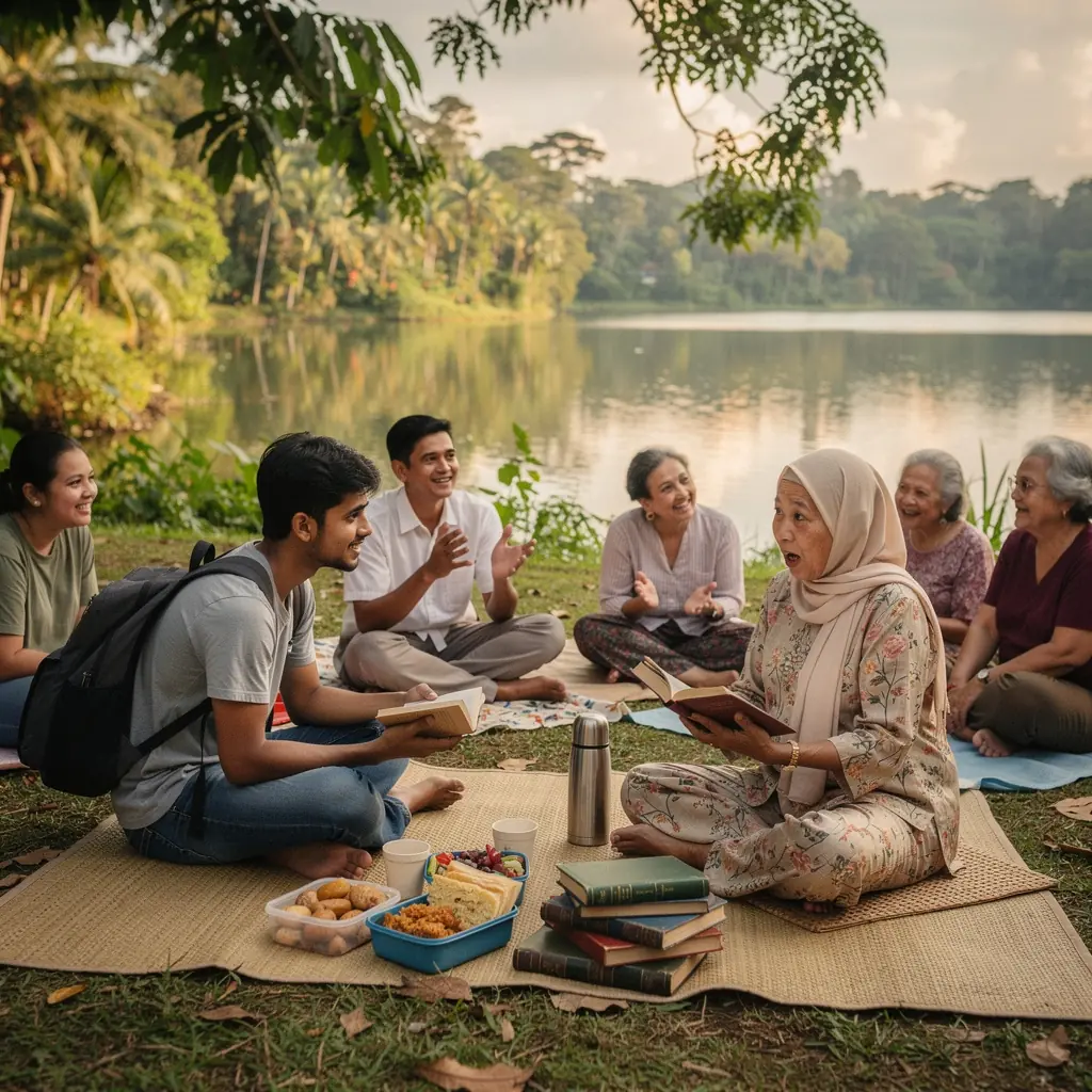 An open book with highlighted text and notes in the margins, showcasing its previous use.