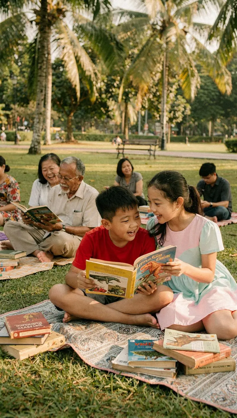 An inviting reading corner with a comfortable chair, a small table, and an open book waiting to be read.